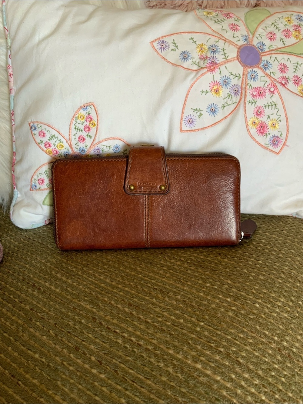 Vintage Coach Lily Legacy Turnlock Wallet Whisky - Picture 6 of 16